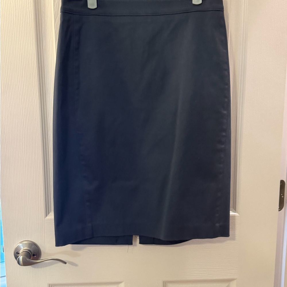 White House Black Market Dark Blue Pencil Skirt